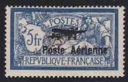 .... Yvert 140 1225 * #C2, C17 1927 5fr and 1936 10fr Airmails, both with strong colour, moderate hinging, 5fr is