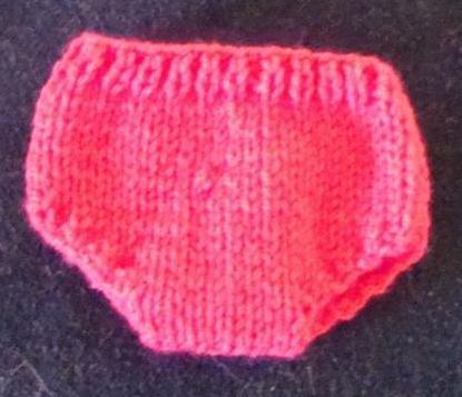 HANDOUT #2-18-INCH KNITTED DOLL CLOTHES 2 American Girl Doll Basic Panties Instructions Materials needed Us #6 Knitting Needles, yarn used for the dress/skirt, place markers.
