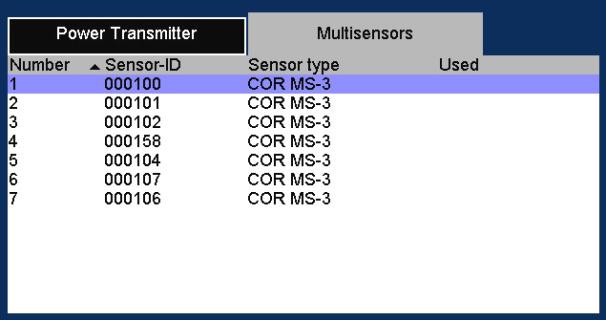 The Correlator 6.4.4 Sorting devices in lists and tables In various menus, device IDs or other information are listed in a kind of table.