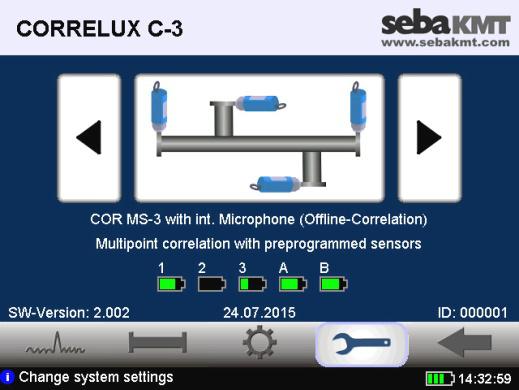 Offline correlation (Multipoint measurement) 9 Offline correlation (Multipoint measurement) A group of 2 to 8 sensors is programmed for measurement and then deployed at the measuring points.