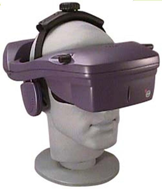 Head Mounted Displays Device has either two CRT or