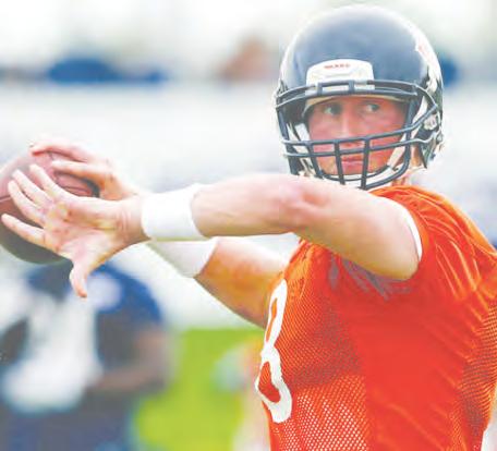 (AP) In new surroundings, quarterback Mike Glennon finds himself in a rather familiar position with the Chicago Bears.