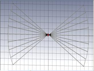 Fig.4.Wired Bow-Tie Antenna IV. SIMULATION RESULTS All the results are simulated using CST (Computer Simulation Technology) software.