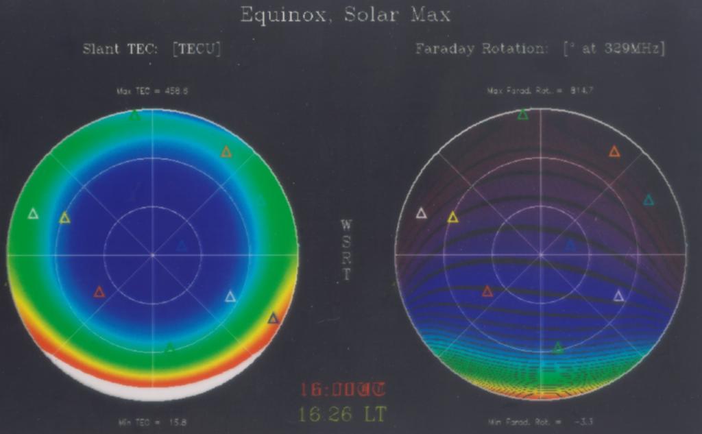 Existing Ionospheric Correction Techniques for Radioastronomy: GPS Observations I Only a handful of GPS satellites visible at one time