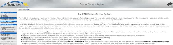 TanDEM-X Proposal Submission Open for Experimental Products Please have a look @ http://tandemx-science.dlr.