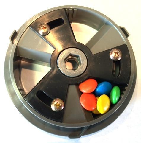 Note 1: Every time you reset the candy portion setter plastic adjustment plate you will have to run quarters through the machine to see if it s the correct amount of candy you want the machine to