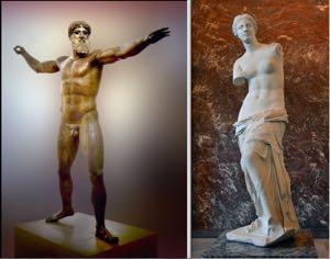 The Pursuit of Reality The Artemision Bronze / Venus de Milo Classical Hellenistic Greek Sculpture.