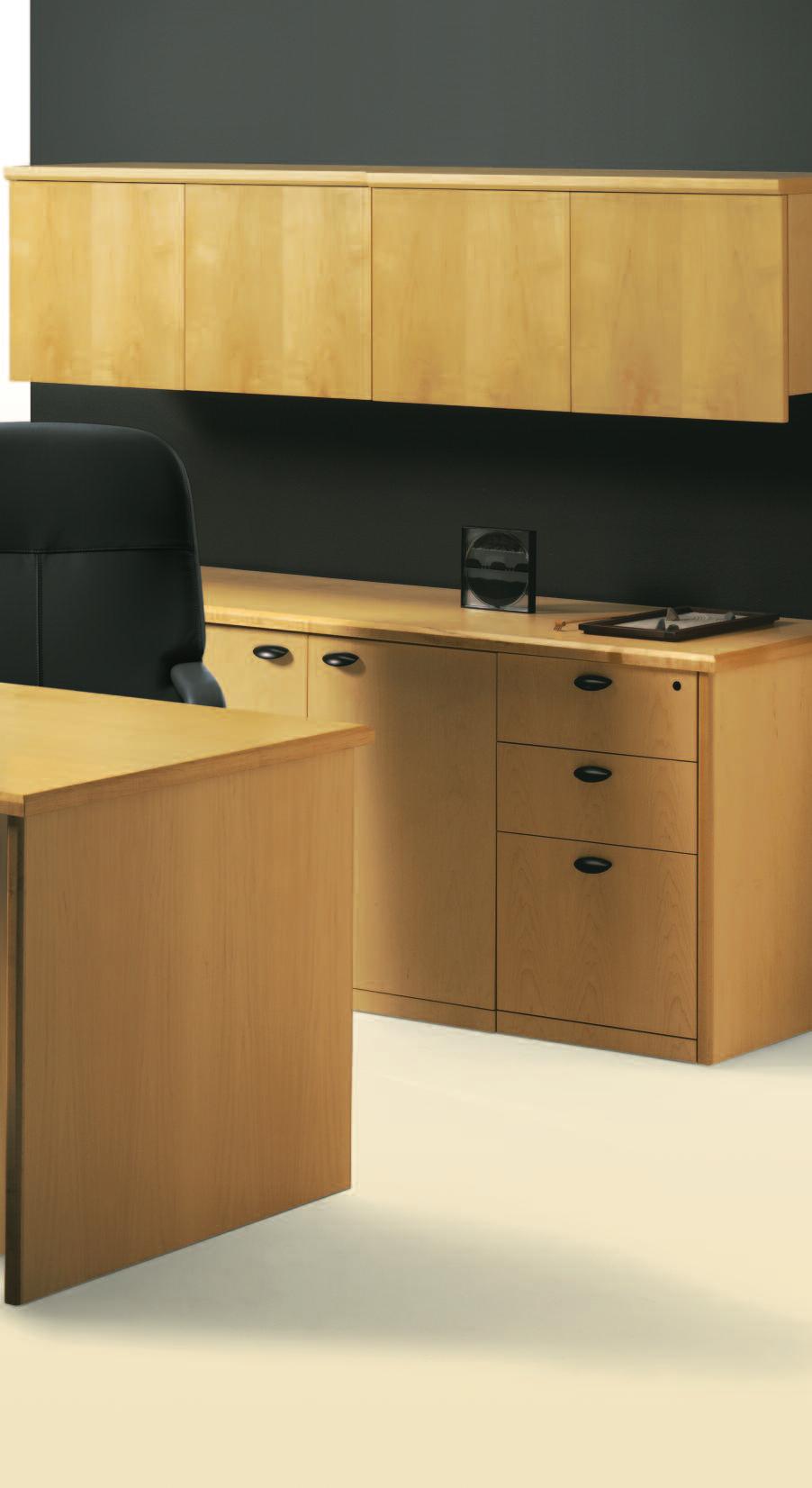 Darwin wood casegoods are built to survive years of office wear and tear.