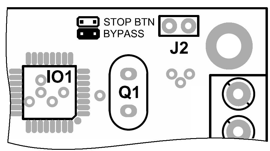 5) Emergency STOP button Konektor na prepojenie bezpečnostného tlačidla a dosky plošného spoja MAI. Bezpečnostné tlačidlo slúži na okamžité vypnutie celého laserového zariadenia.