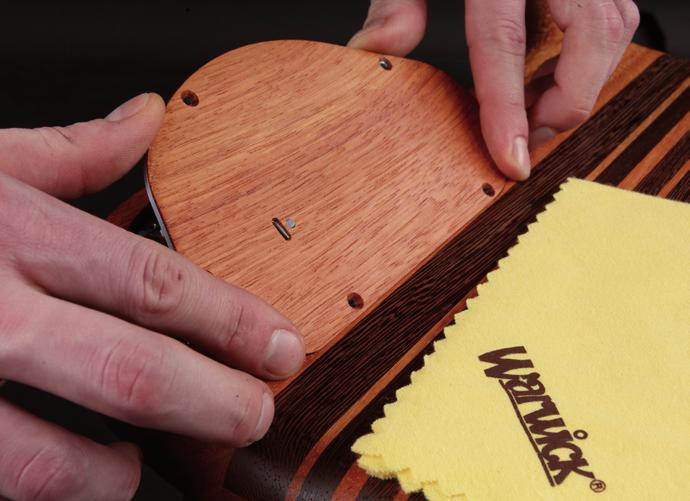 Tips for Fingerboard Care: All fingerboards that come standard with Warwick basses are not lacquered and thus require a little maintenance once in a while to avoid getting