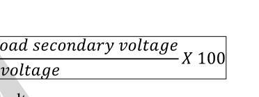 100 100 Voltage regulation is a measure of the change in