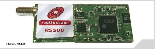 o PCI karta RS500 od firmy Radioscape určená pre príjem DRM, DAB, AM, FM. DRM prenosný prijímač určený pre Notebook, alebo PC, vyvinutý firmou Coding Technologies.