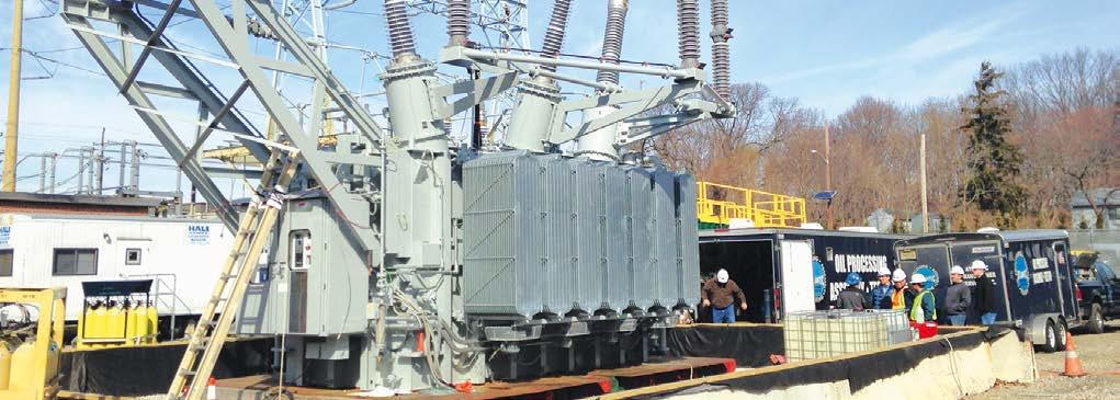 The range of services provided encompasses installation of new transformers, oil preparation measures, and the entire spectrum of on-load tap-changer maintenance.