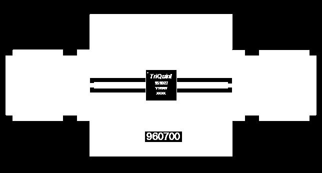 Part Number U n/a 2535 MHz BAW Filter TriQuint TQQ7307 n/a n/a Printed Circuit Board TriQuint 960700 n/a n/a SMA Edge Connector Radiall 960208