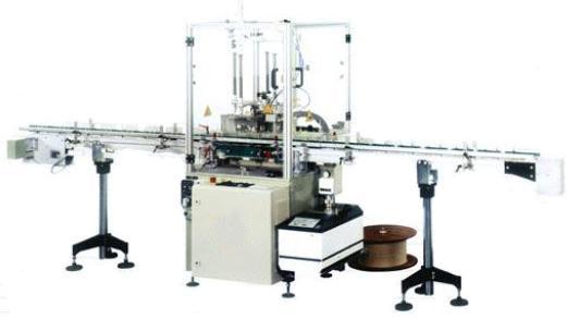 Wick Inserting Machine Glass container wick inserting machine is used for gluing wicks with sustainers into glass containers.