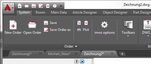 For this purpose, select the registry System from the menu and select the function New Order there.
