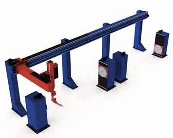 Horizontal stroke for mounting on C-frame/overheadmounted linear track The horizontal stroke is used on a top mounted track or mounted on a vertical stroke and increases the