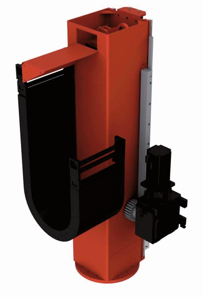 Vertical stroke for mounting on an overhead-mounted linear track The vertical stroke is used on a top mounted track, a turnable C-frame or mounted on a horizontal stroke.
