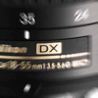 Nikon DX lenses Specially designed for use with Nikon DX format digital SLR cameras Optically designed to manipulate light rays more perpendicular to the sensor Outstanding