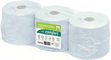 Toilet paper Large rolls Accredited with the EU-Ecolabel 100% recycling products, bright white