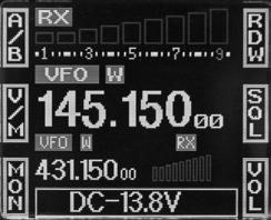 By manual setup: Please refer to "Display Mode" in Page 16. 2.Amateur Transceiver Mode: Except setting as "CH" mode, others considered as Amateur transceiver mode.