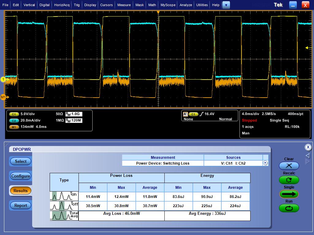 Mixed Signal Oscilloscopes - MSO5000, DPO5000 Series Power analysis (optional) The optional power analysis software package (Option PWR) enables quick and accurate analysis of power quality,