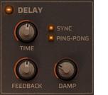 5.2 DELAY Stereo delay efect with adjustable feedback routing and left/right panning option.