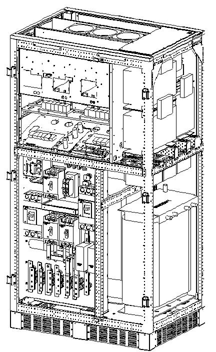 2-2 System assembly and parts layout Drawings 2-2A and 2-2B are the assembly diagrams of DS-C33 series 100K, 120K Fan INV Module INV/Driver Board DSP Control Board Communication Port