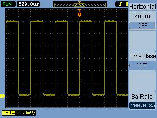 Displaying Data 2 Displayed waveform window ([ ]) position in memory Trigger position in memory Trigger position in waveform window Horizontal scale setting Sample rate Figure 13 Status Bar, Trigger