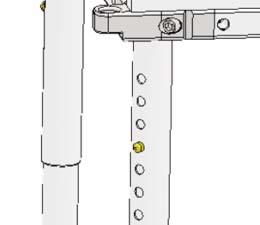securely locked in place. Failure to do so could cause the chair to become unstable (Refer to Figure 23). C Fasteners: Over time the screws and washers on the chair may become loose.