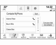 78 Telefonul Pentru o descriere detaliată a listelor de contacte 3 24. Derulaţi până la intrările contactelor dorite.