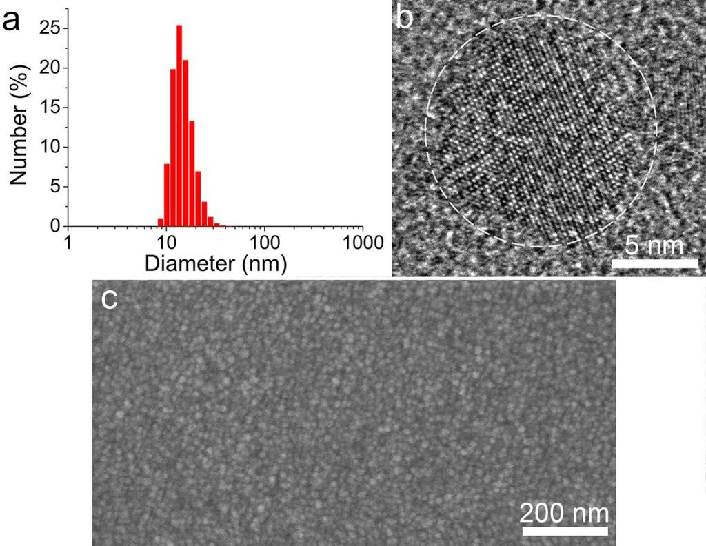 fig. S10. Characterizations of 15-nm anatase TiO2 nanoparticles.