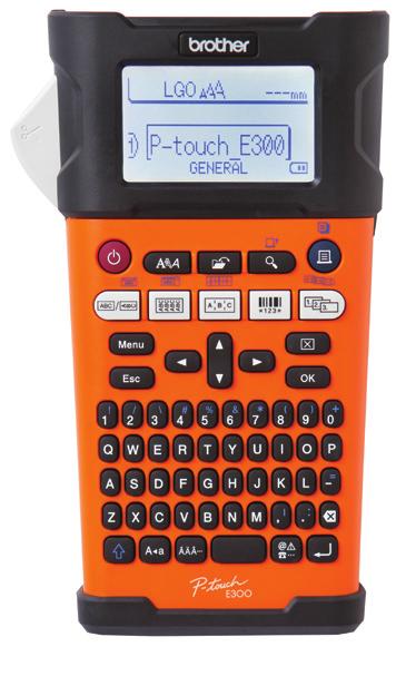 P-touch E300VP P-touch E550WVP Aparat profesional de etichetat cu acumulator PT-E300VP este o unealtă indispensabilă pentru toți electricienii și instalatorii de cablu de date.
