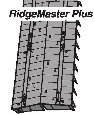 RidgeMaster Plus 9" and HipMaster 9" follow same guides but use 9 caps.
