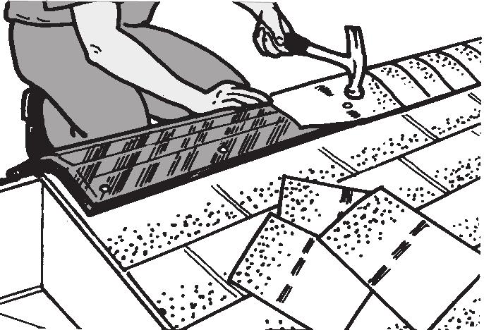 the same lettered line for all the cap shingles. See line D in illustration above.