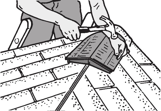 See RidgeMaster Plus installation, but do not install ridge cap shingles on top at this time.