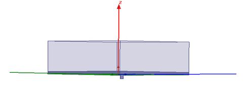 The top and side view of proposed multiband Microstrip antenna is shown in Fig 1 and Fig 2. Fig 1. top view of design Fig 2. side view of proposed design 1.