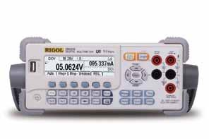 DM3058/DM3058E 5½ Digital Multimeter Key Specifications Features and Benefits 240,000 Counts of Resolution 0.015% DC Voltage Accuracy Up to 123krdgs/s Measurement Speed Max.