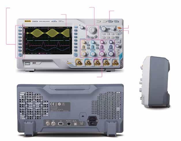 DS4000 Series Digital Oscilloscope Features and Benefits Bandwidth 500MHz, 350MHz,200MHz,100MHz Sample Rate Up to 4GSa/s Channels 2 or 4 Memory 140 Mpts(Std.