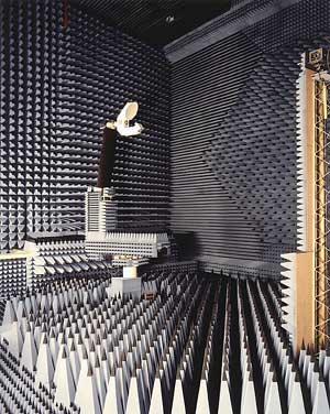 Anechoic Chambers Shielded room covered inside by absorbing material to simulate free-space conditions Advantages: All weather operation