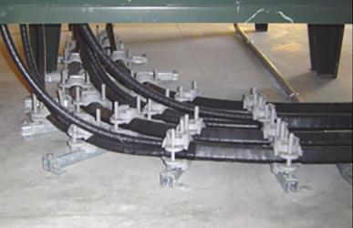 Multiple clamping positions, adjustable from 1 1/4 to 4 5/8 openings, allow for use with