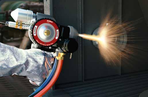 Passion Despite its robust construction, the Metco 16E wire flame spray gun weighs only 2.