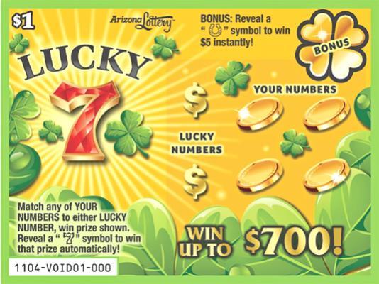 ARIZONA LOTTERY By Megan Conner ARIZONA LOTTERY S SUMMER GAMES New Family Of Games Featuring Lucky 7 s T he Arizona Lottery is welcoming the summer months with its new family of games, Lucky 7 s,
