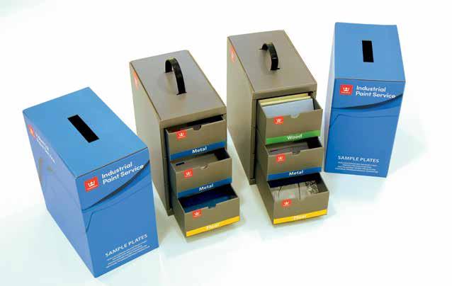 SALES TOOLS INDUSTRIAL KIT SAMPLE BOX AN IDEAL WAY TO STORE TIKKURILA PAINT SAMPLES OR TO TAKE THEM WITH