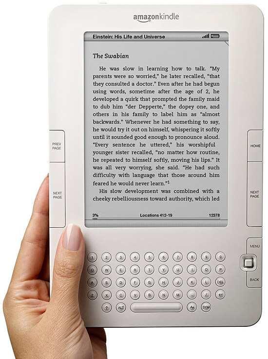 Figure 1. Kindle electronic book The evolution of informatics is to fast, and we are moving to slow.