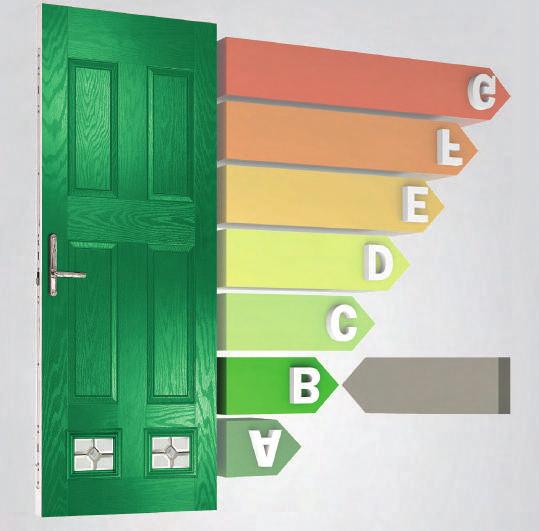 THERMAL PERFORMANCE Composite doors are much more thermally efficient than either timber or PVC, and our doors are manufactured to the highest quality standards, making them more thermally efficient