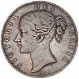 1865 Queen Victoria, young head, silver Maundy set 1859 (S.3916). Toned good extremely fine. (4) 1866 Queen Victoria, young head, silver Maundy set, 1874 (S.3916). Good extremely fine.