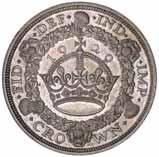 4036); George VI, proof silver crown, 1937 (S.4079). The first evenly worn nearly fine; nearly FDC. (2) Ex A.J. Gibbons Collection (the first bought in 1975, the proof from Max Stern July 1975).