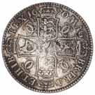 1788 Charles II, fourth bust, silver crown, 1681 Tricesimo Tertio (S.3359).