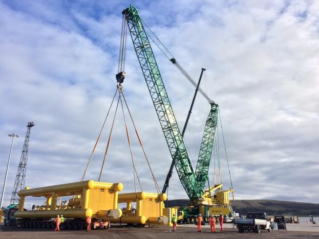 Image 4: GEG also constructed three riser base towheads for Subsea 7 Image 5: Six subsea drill centre